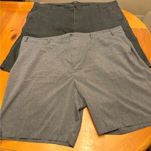 Men's Black and Gray Shorts size 50 x 10